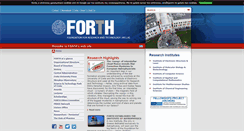 Desktop Screenshot of forth.gr